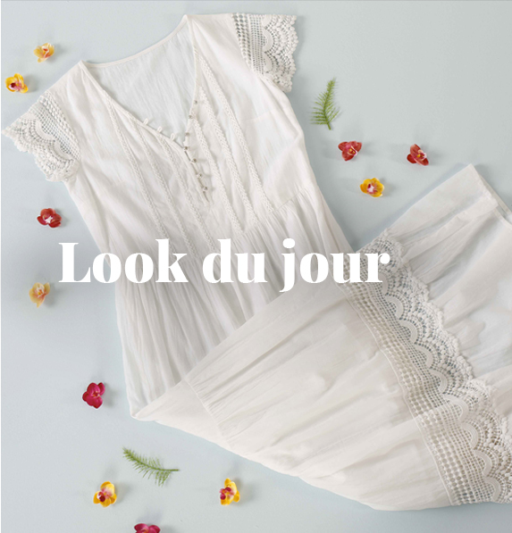 Robe macramé blanche online porte