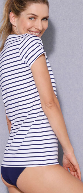 Tee-shirt rayé coton